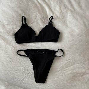 Pacsun two piece black swimsuit